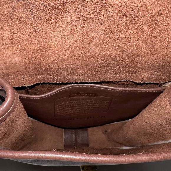 Coach Vintage Brown Small Sidepack, style number 9978 - Picture 6 of 9